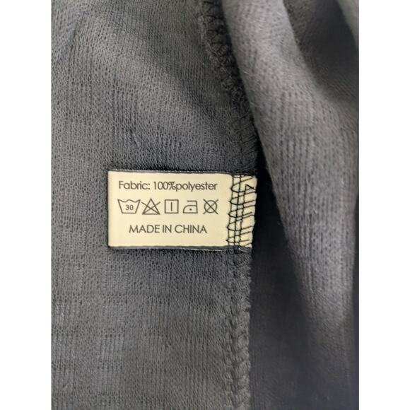 Womens Lightweight Robe Black Size Large Spa Pool Beach Cover Up - Picture 6 of 6